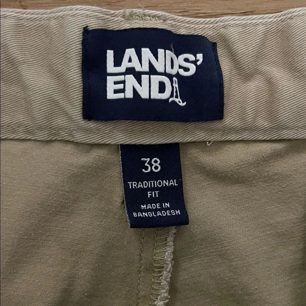 Lands' End Men's Khaki Chinos Size 38x29